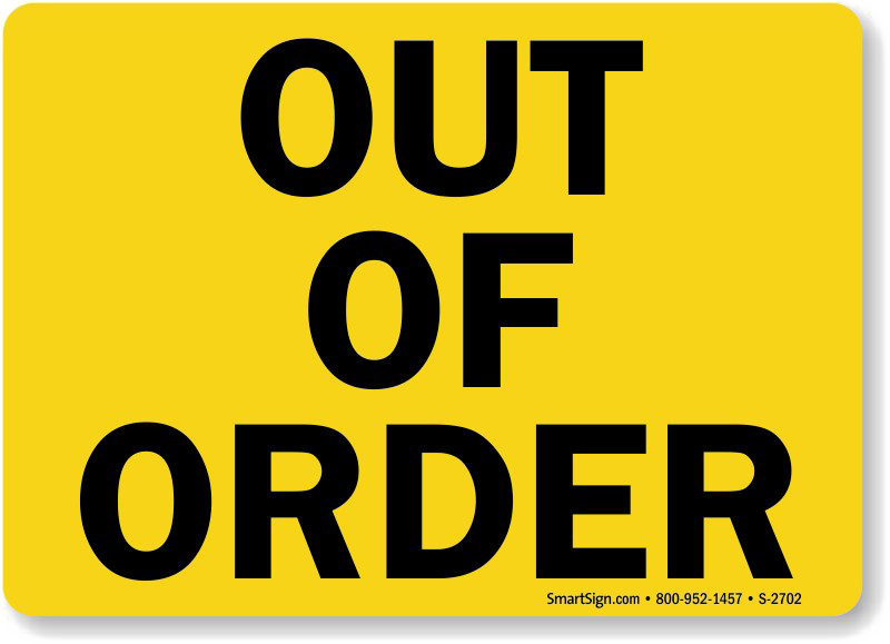 Out Of Order PNG Photo