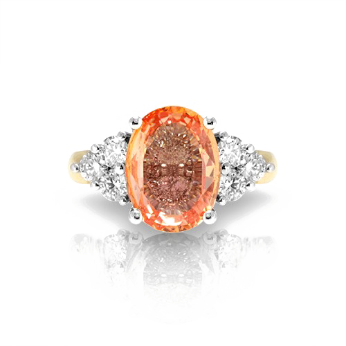Padparadscha Stone Free PNG Image