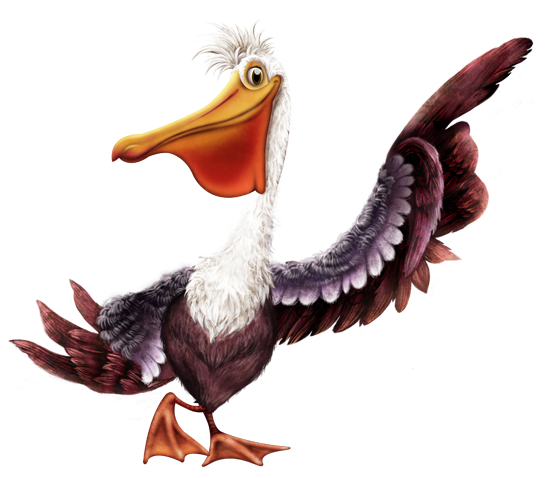 Image Pelican PNG avec fond Transparent
