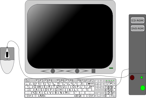 Персональный компьютер PNG изображения с прозрачным фоном