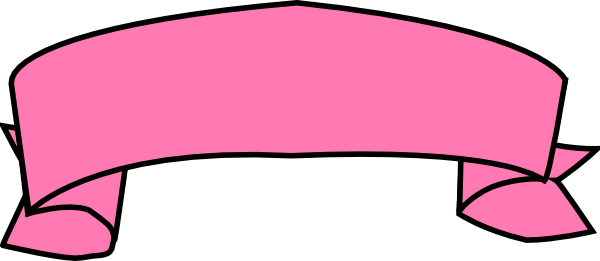 Pink Banner PNG Pic