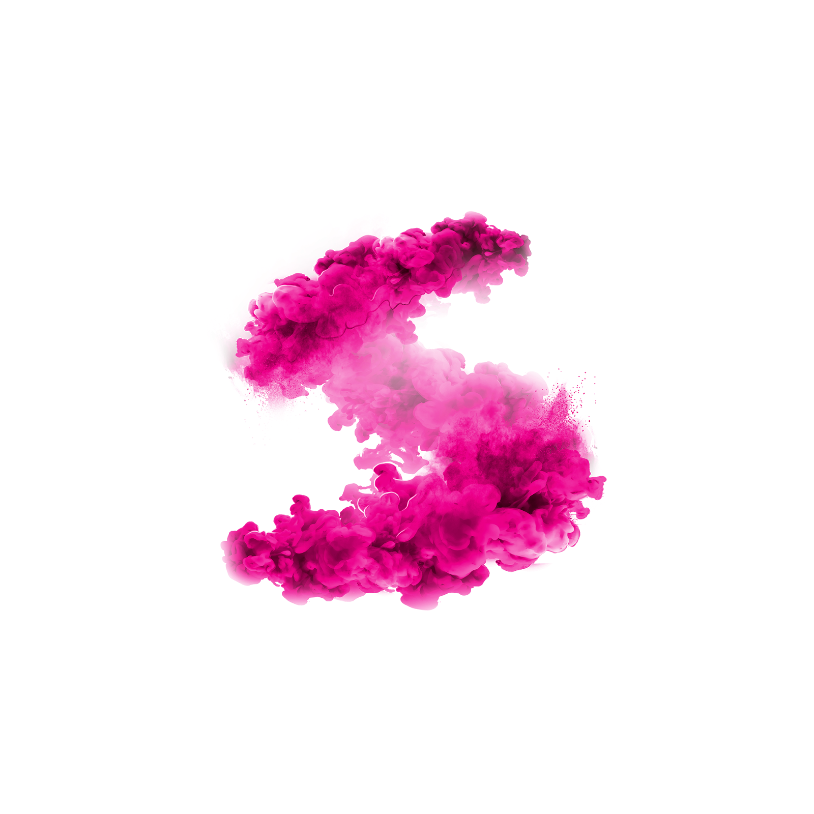 Image pneumatique de fumée rose