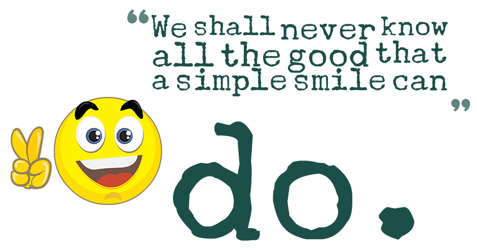 Smile Quotes PNG Background Image