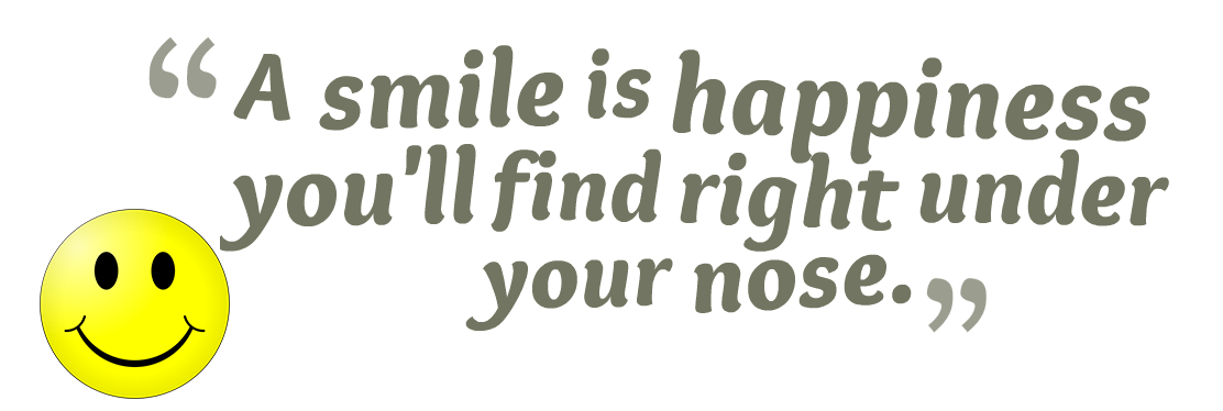 Smile Quotes PNG Image Background