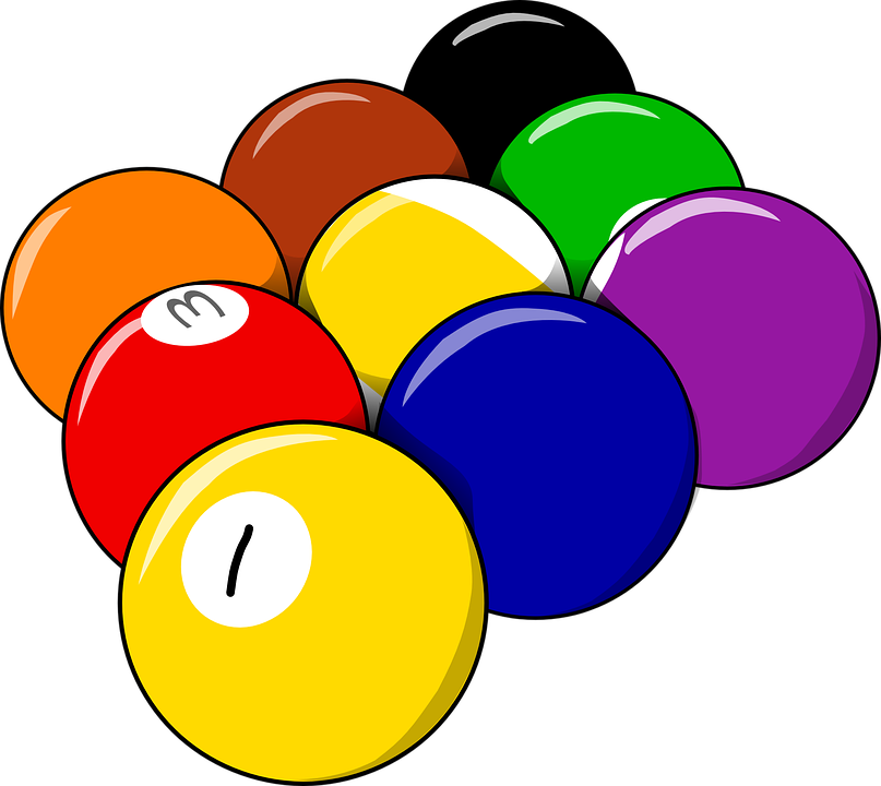 Imagem transparente de bola de snooker