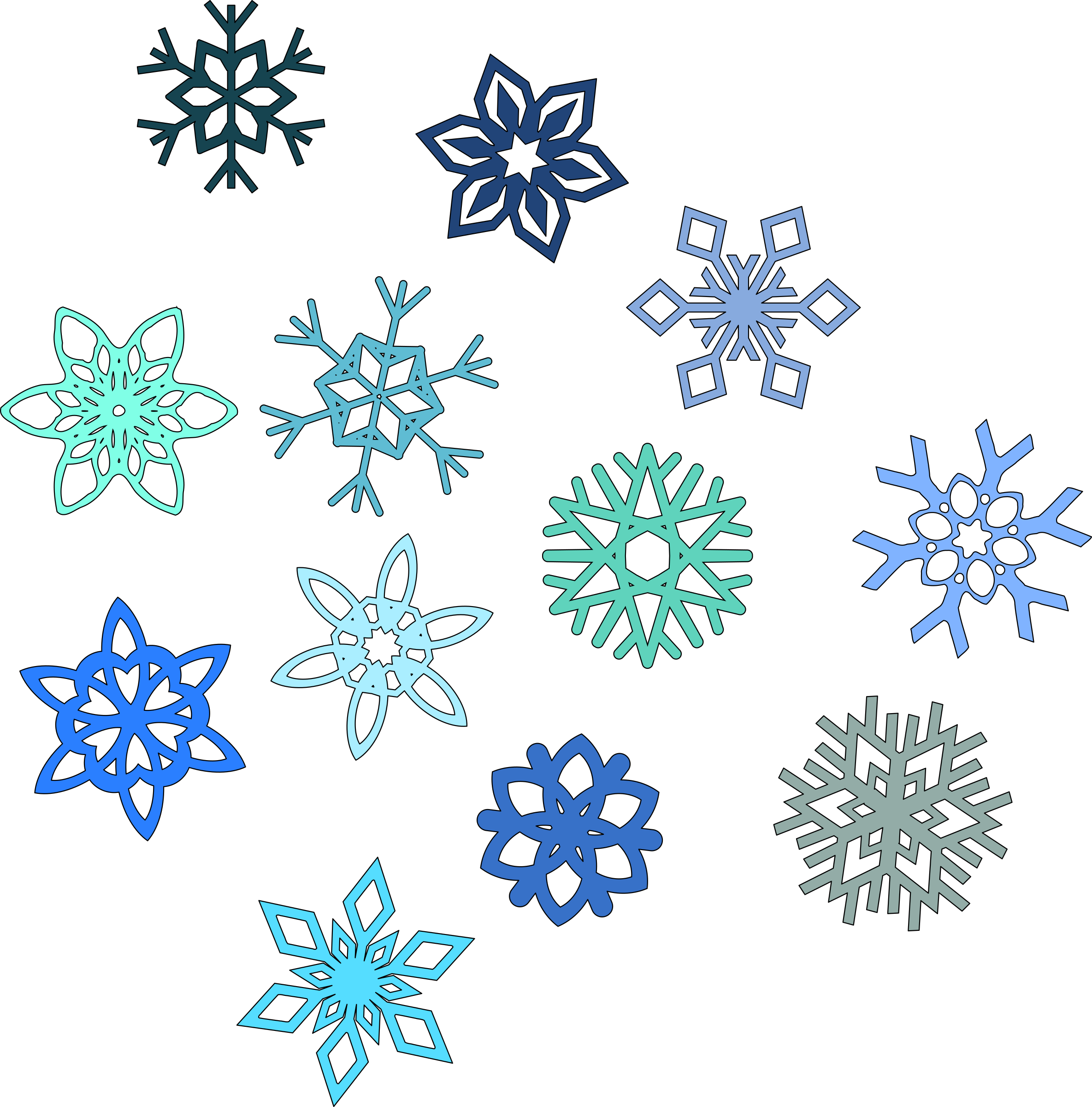 Snowflakes تحميل PNG