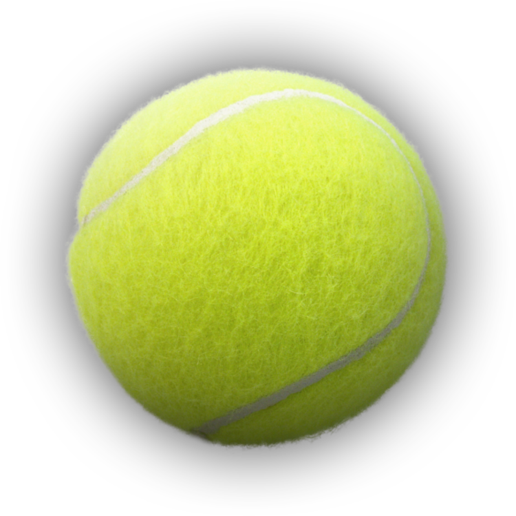 Bola de tênis transparente fundo PNG