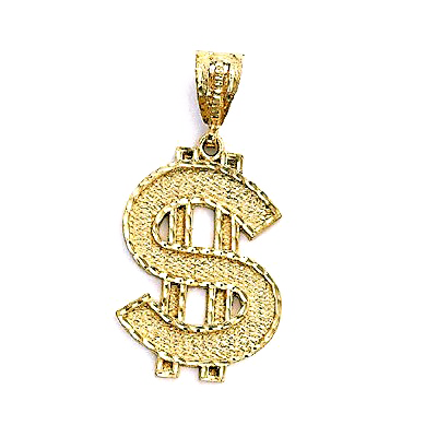 Thug Life Dollar Gold Chain PNG Image