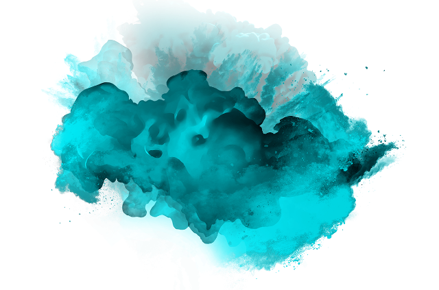 Turquoise Smoke Download PNG Image