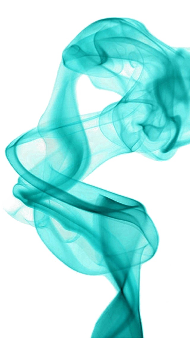 Imagem transparente de fumaça turquesa