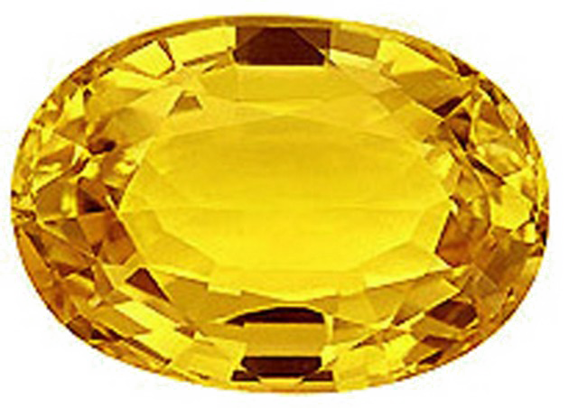 Yellow Sapphire PNG Transparent Image