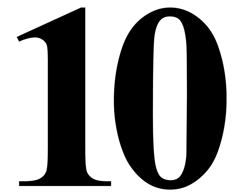 10 Number Free PNG Image