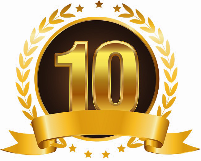 10 Number PNG High-Quality Image