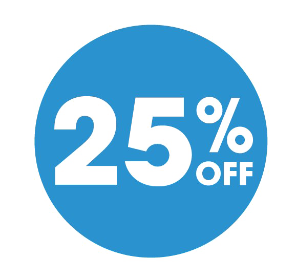 25 Percent Off PNG Image Background