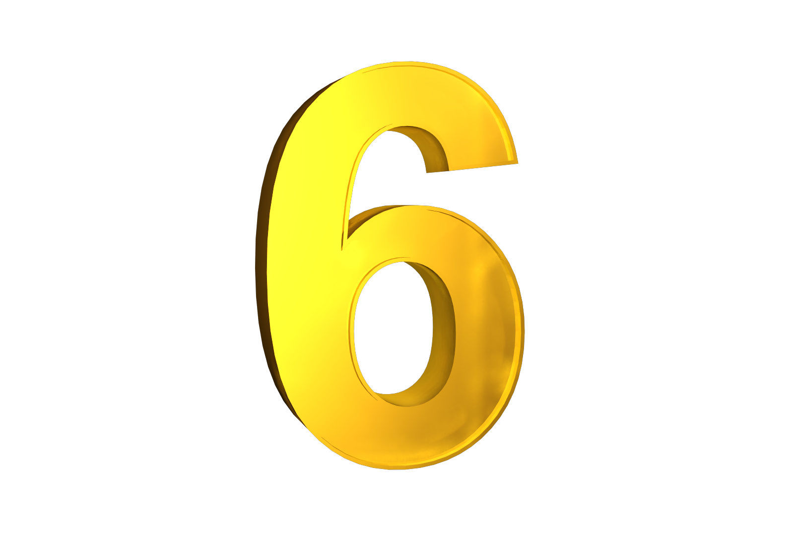 6 Number PNG Picture | PNG Arts