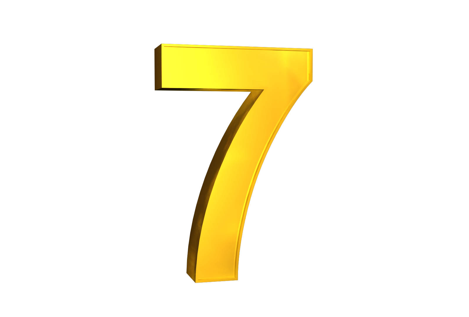 7 Number Free PNG Image