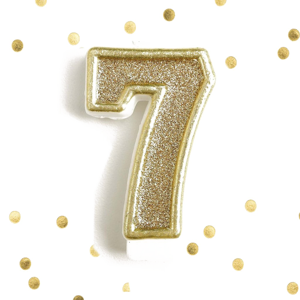 7 Number PNG High-Quality Image