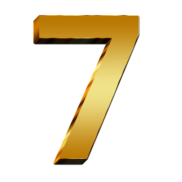 7 Number PNG Image with Transparent Background
