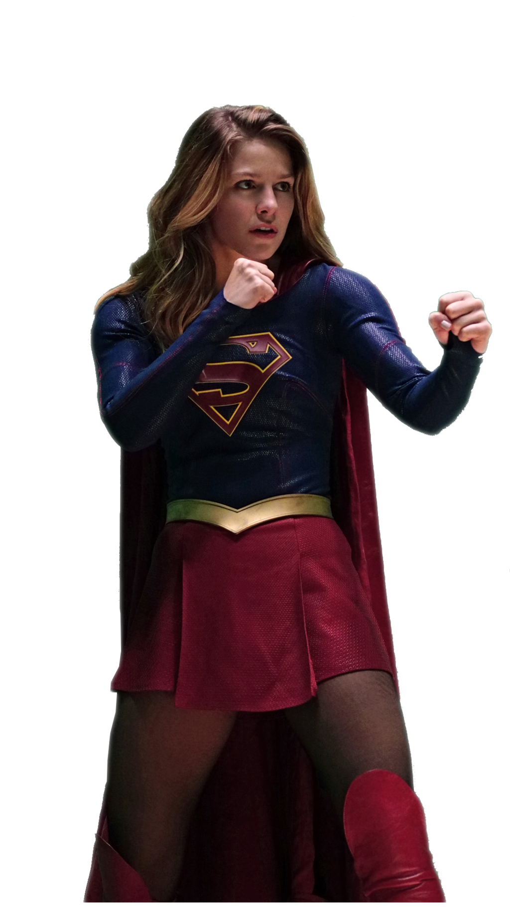 Action Supergirl PNG Background Image