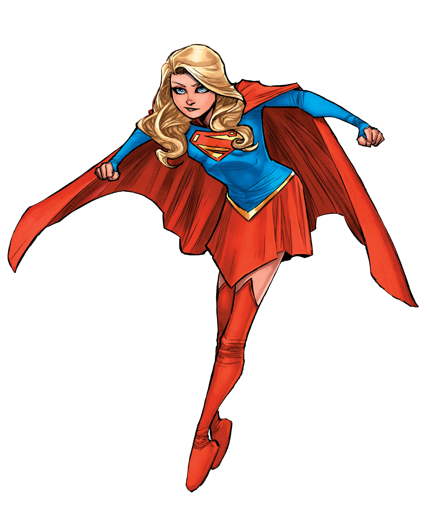 Action Supergirl PNG Free Download