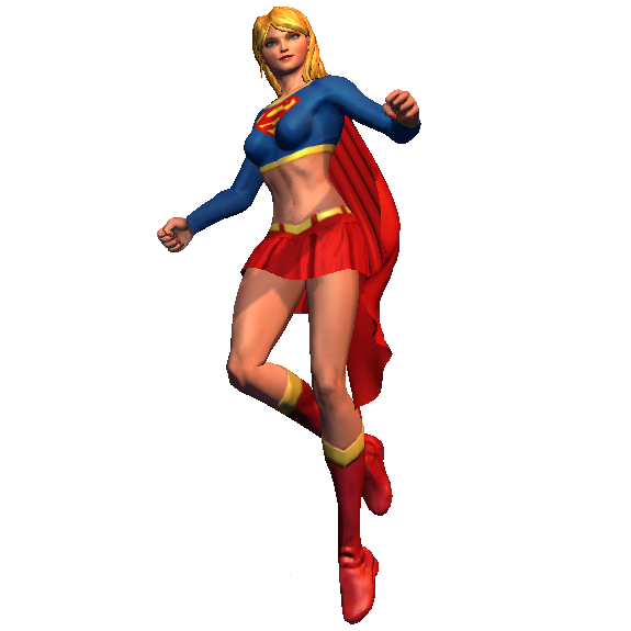 Imagen de la supergirl PNG de acción