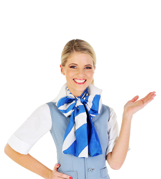 Air hostess PNG Immagine di alta qualità
