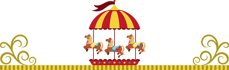 Amusement Park Carousel PNG Background Image