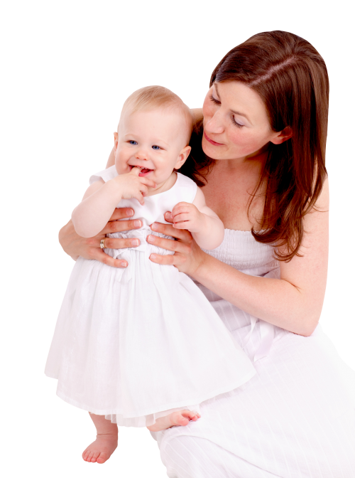 Baby With Mother Free PNG Image