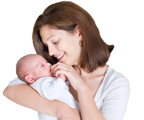 Baby With Mother PNG High-Quality Image