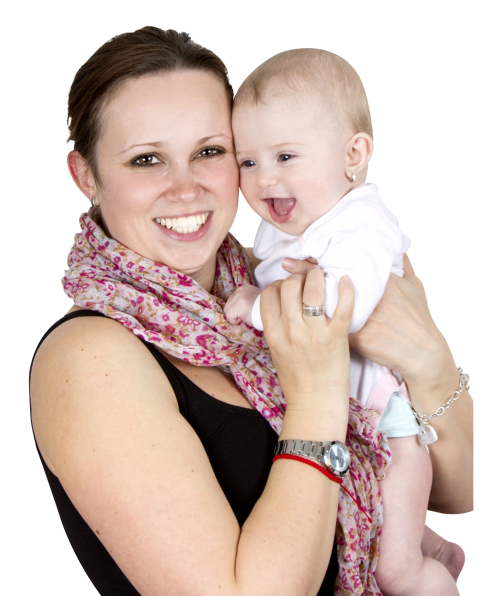 Baby With Mother PNG Pic