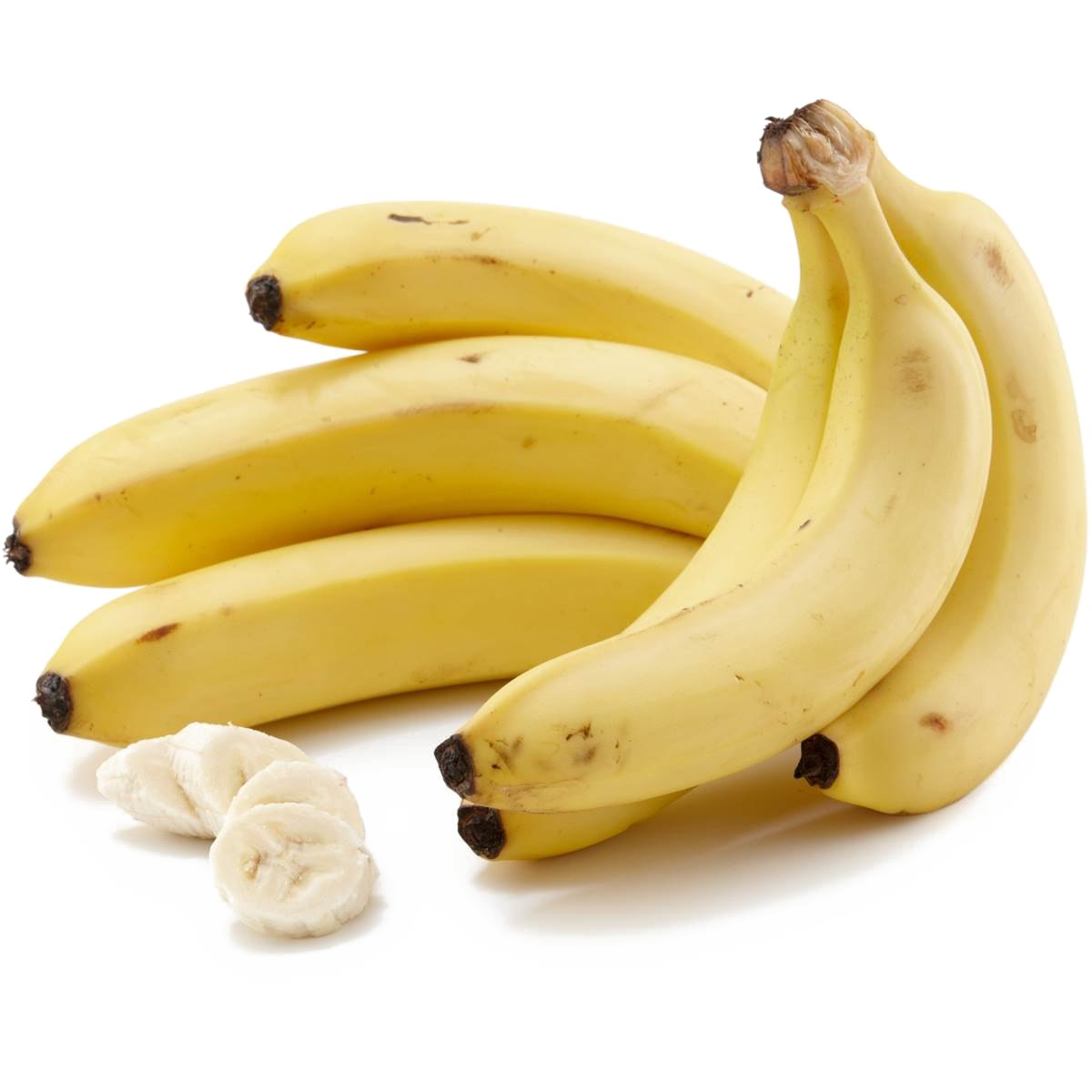 Банан. Банан на белом фоне. Спелый банан. Банан на прозрачном фоне.