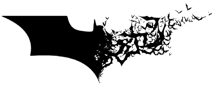 Vleermuis silhouet PNG achtergrondafbeelding