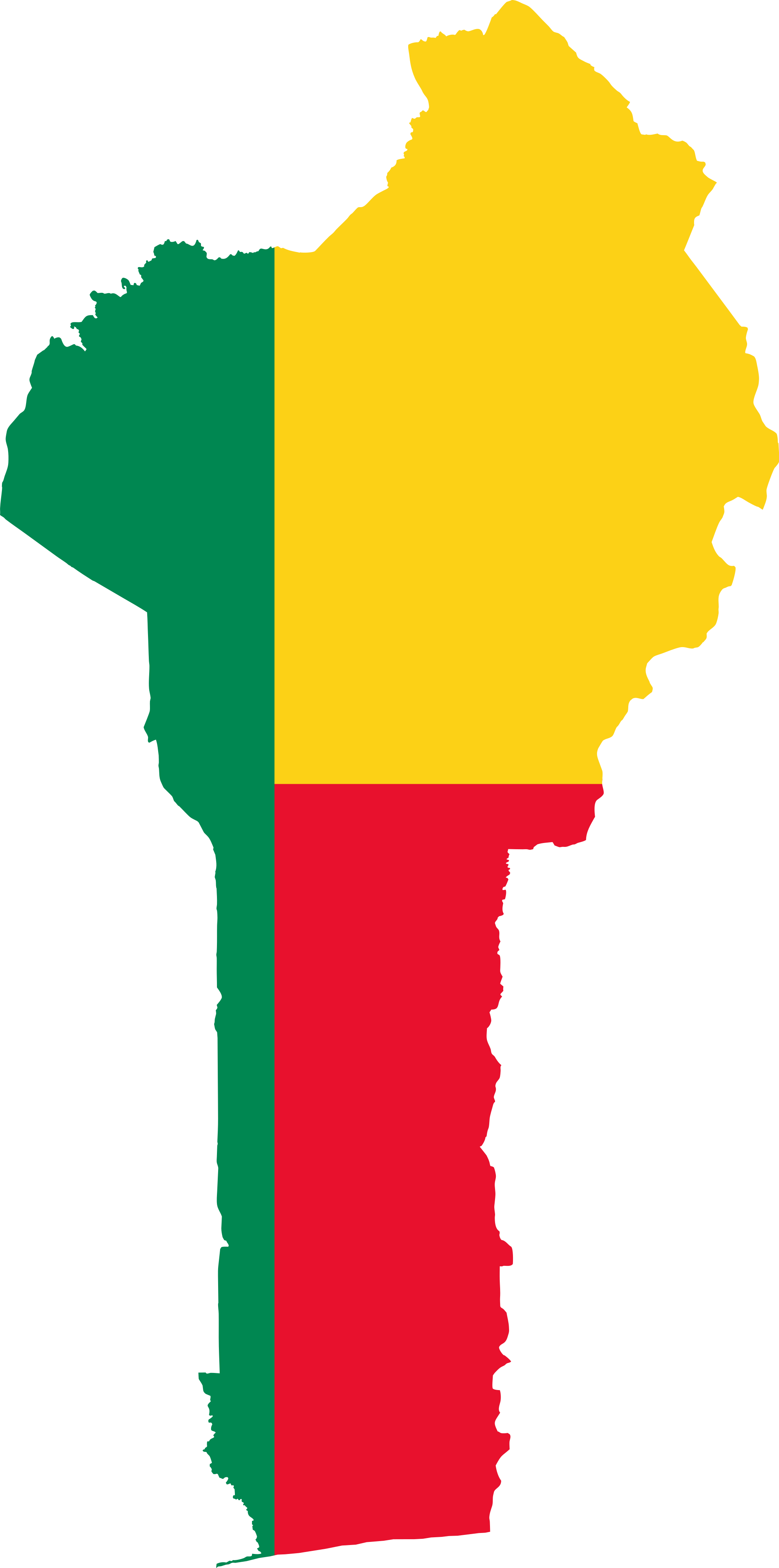 Benin Flag PNG صورة خلفية