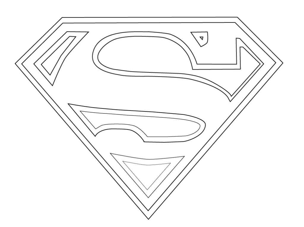 Black And White Superman Logo PNG Image
