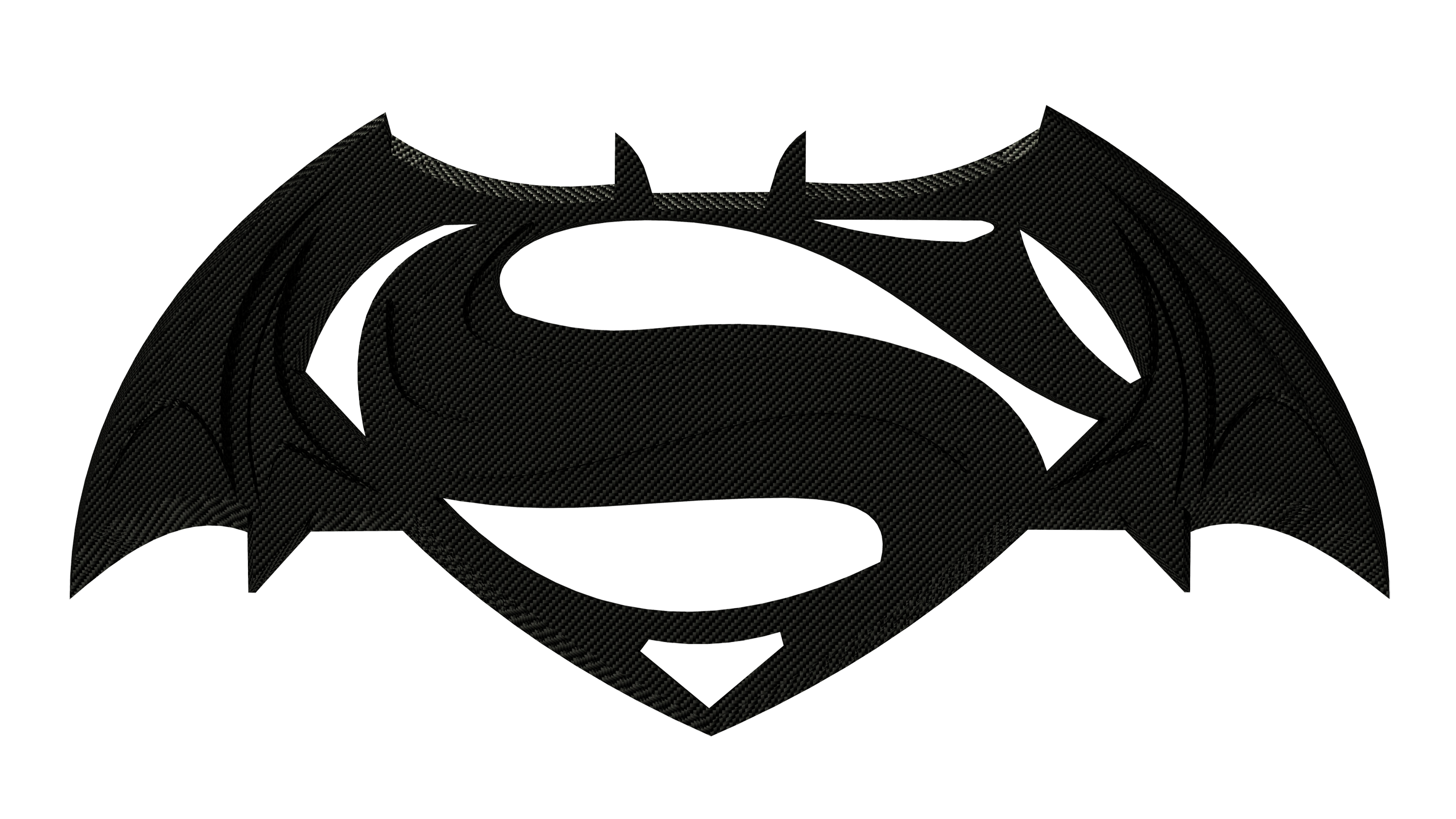 Black And White Superman Logo PNG Photo
