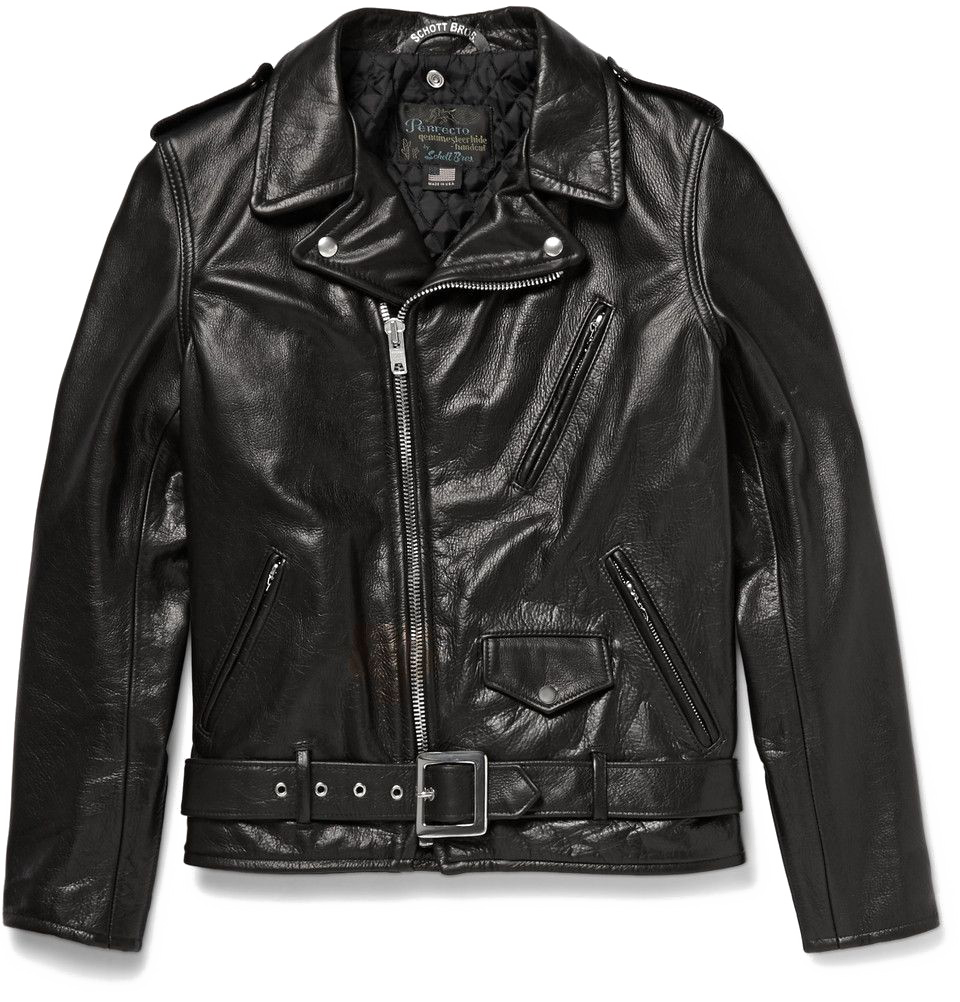 Black Biker Leather Jacket Transparent Image