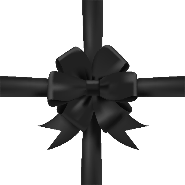 Black Bow Ribbon Download Transparent PNG Image