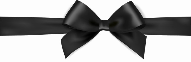 Black Bow Ribbon PNG Image Background