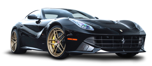 Black Ferrari Download Transparent PNG Image