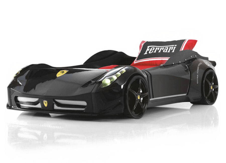 Black Ferrari PNG High-Quality Image