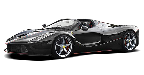 Fondo de imagen de PNG de Ferrari negro