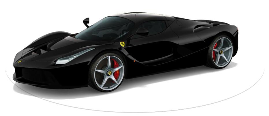 Черное изображение Ferrari PNG прозрачно