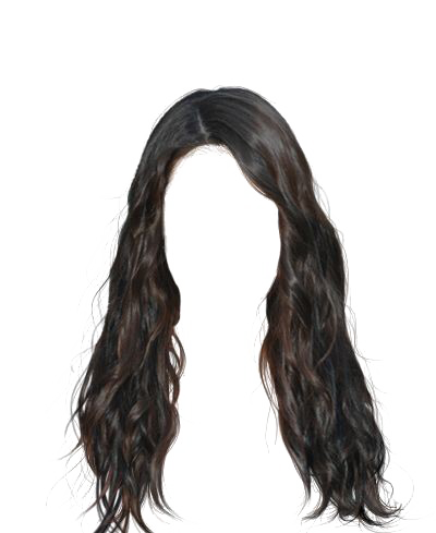 Schwarzes Haar Transparentes Bild