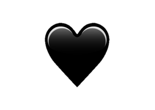 Black Heart PNG Image Background