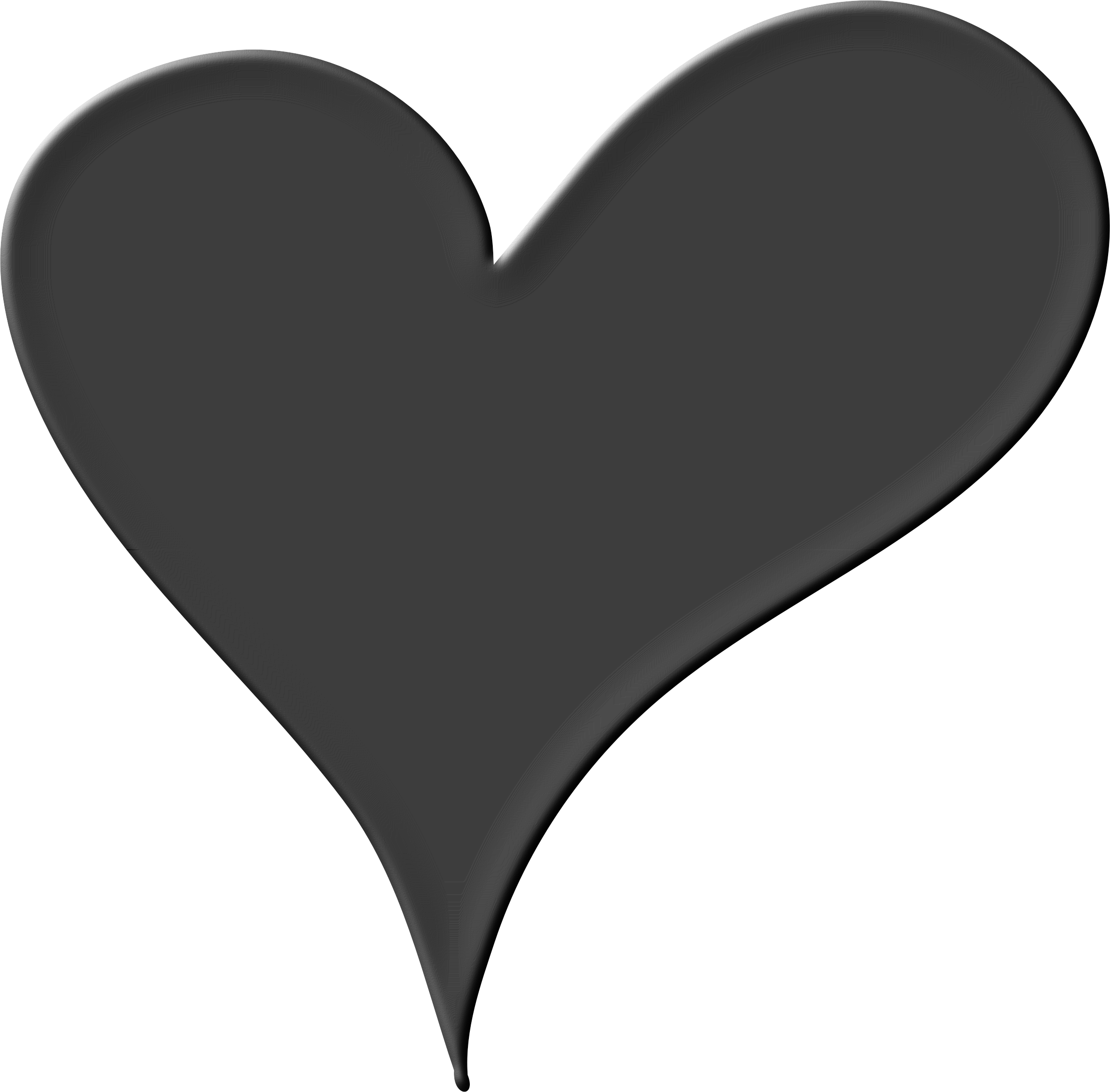 Black Heart PNG Pic