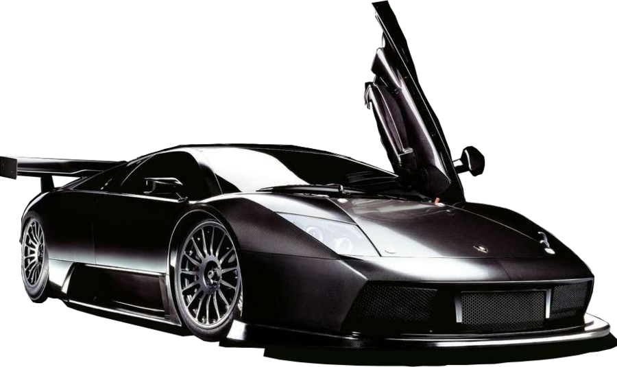 Fond de limage PNG Lamborghini noir