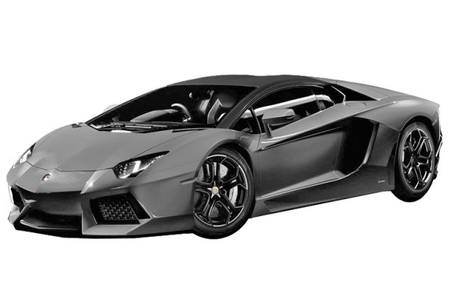 Black Lamborghini Transparent Image
