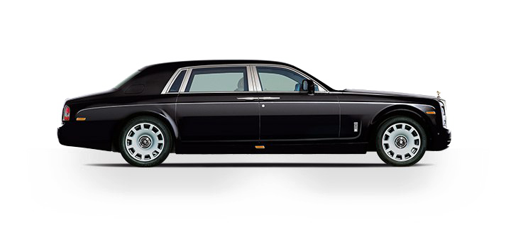 Black Rolls Royce PNG Transparent Image