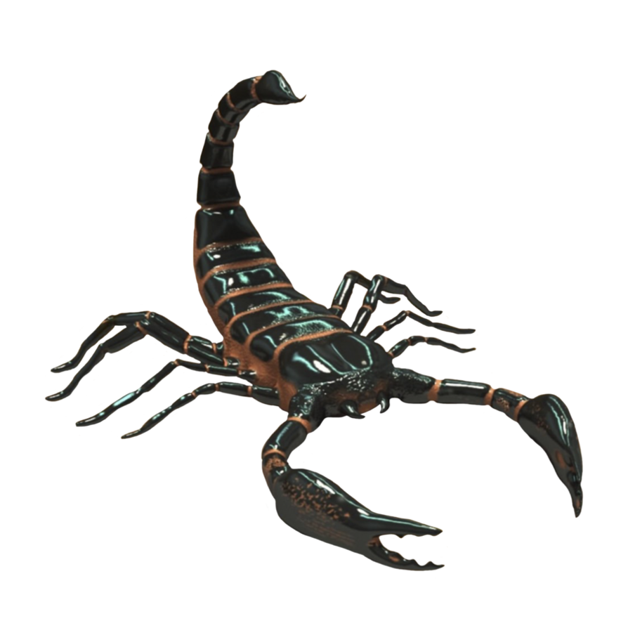 Black Scorpio PNG image de haute qualité