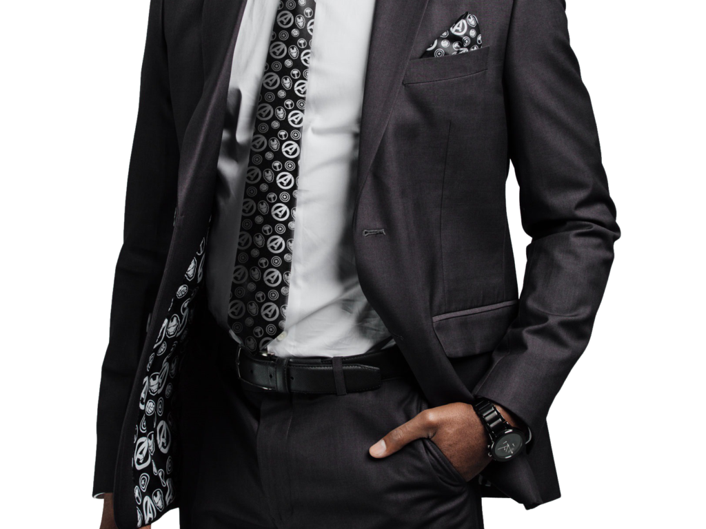 Black Anzug PNG Hochwertiges Bild
